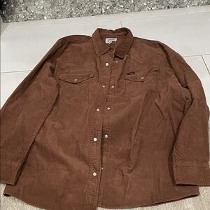 Wrangler Tan Corduroy Shirt